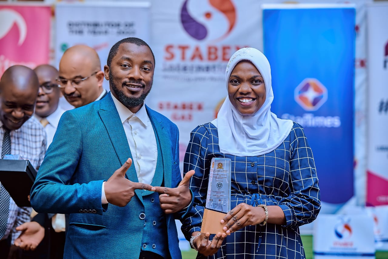 Uganda Halal Bureau celebrating after receiving an award at the East Africa Brand Quality Awards 2022 Uganda Halal Bureau celebrating after receiving an award at the East Africa Brand Quality Awards 2022