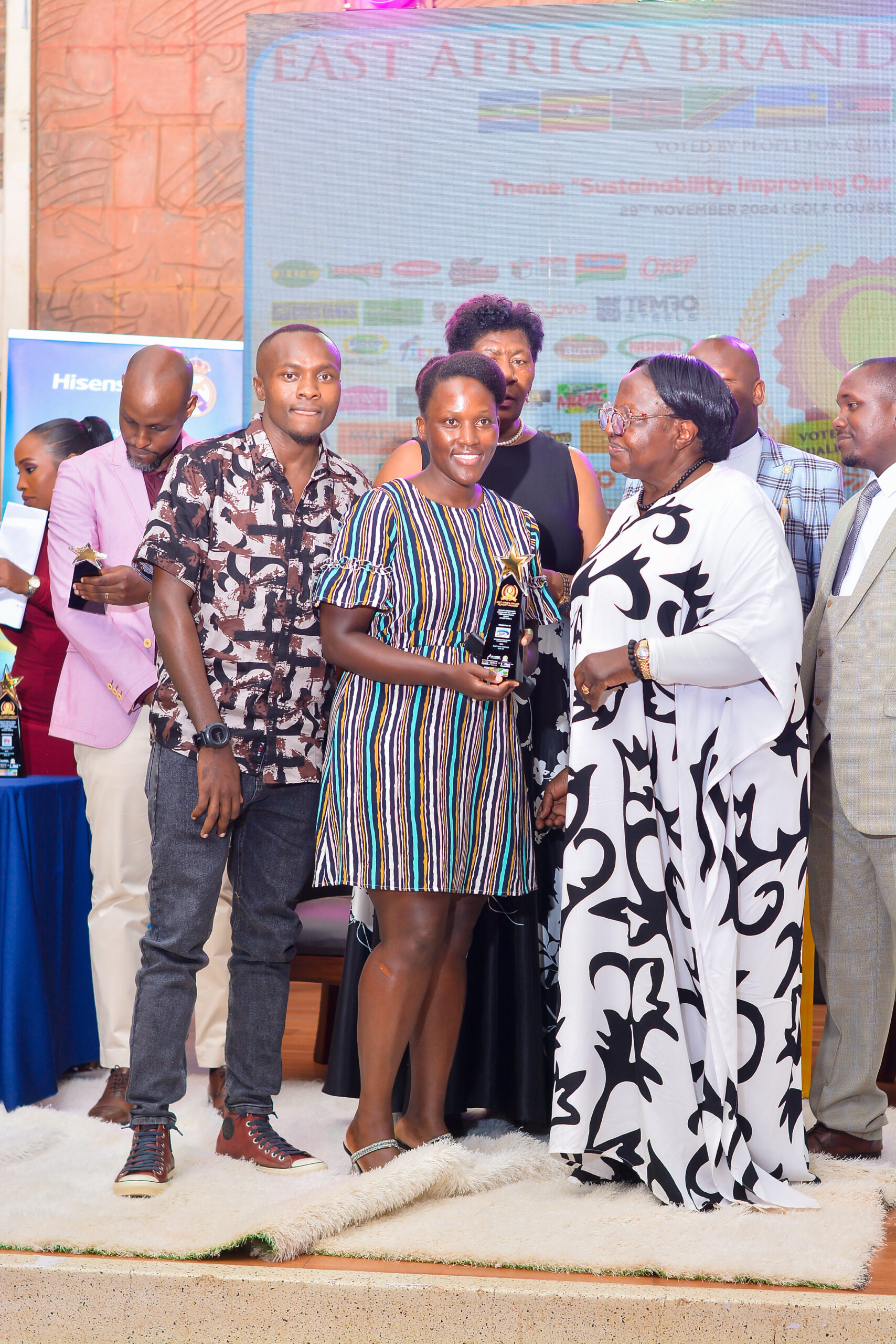 Azam Uganda awarded at the East Africa Brand Quality Awards 2024