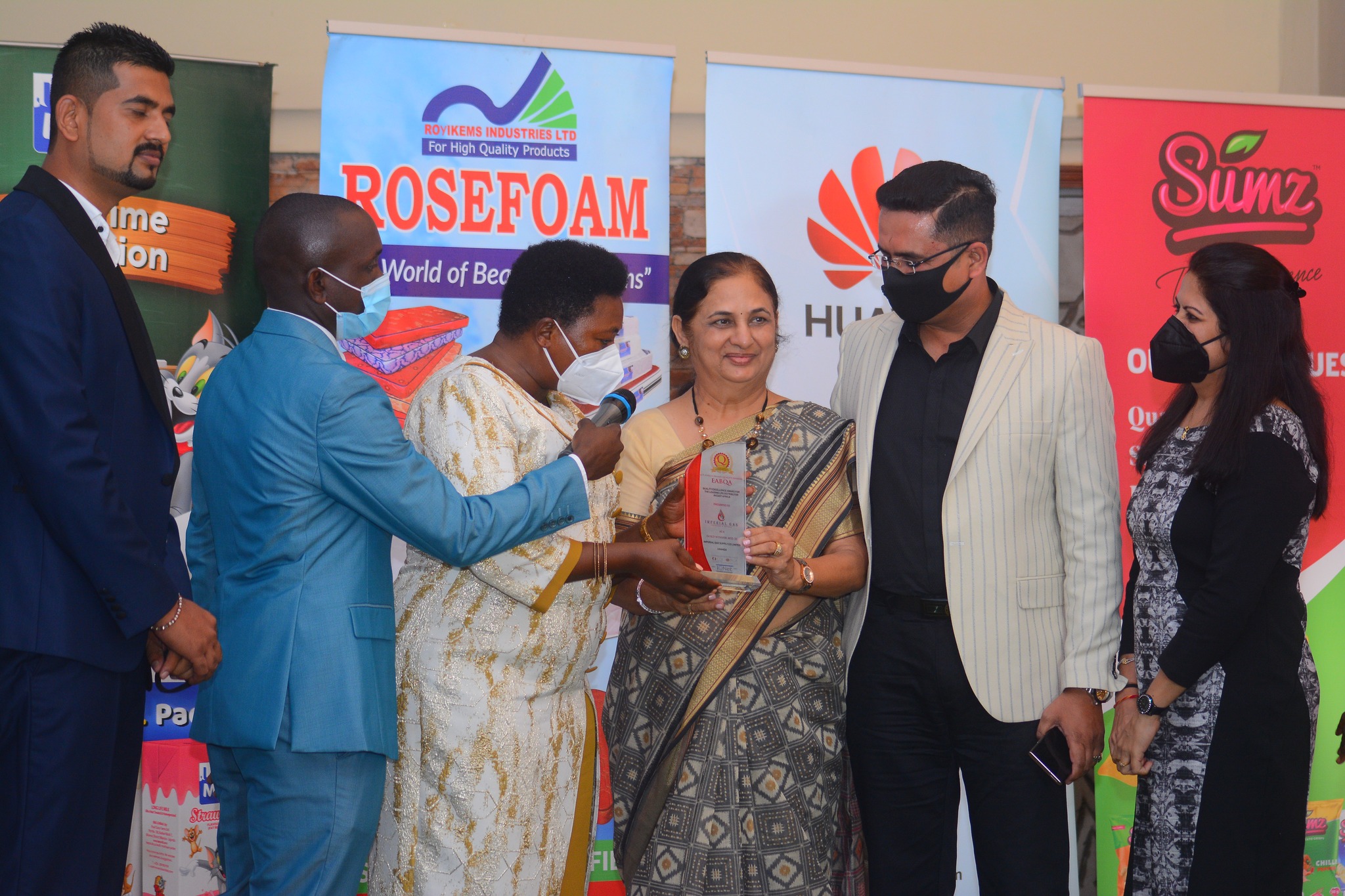 Imperial Gas supplies LTD awarded during the East Africa Brand Quality Awards 2021