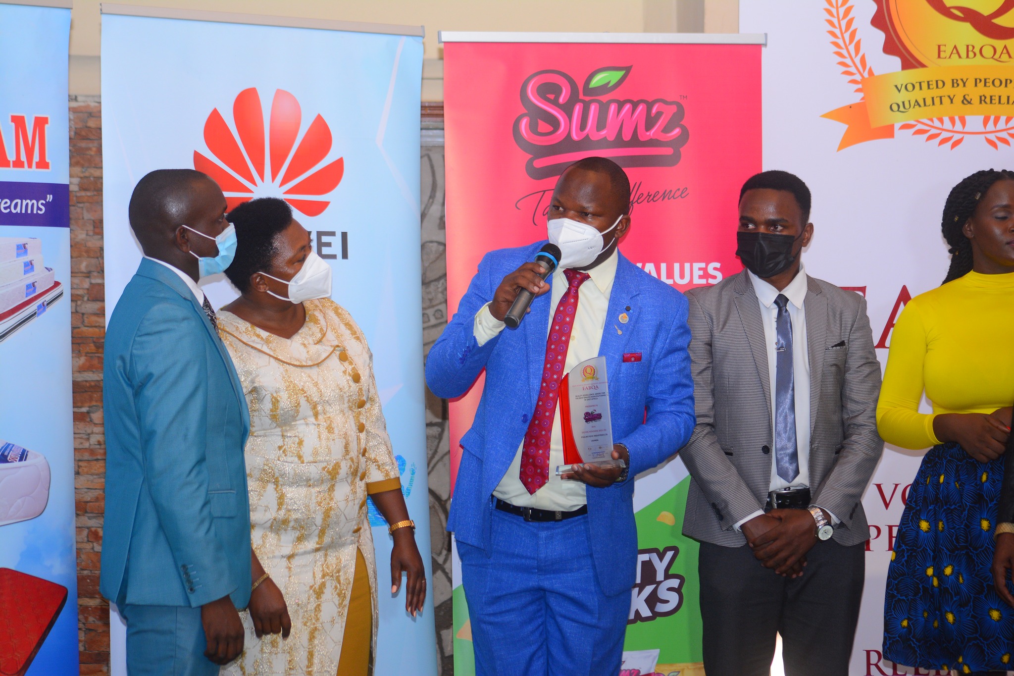 Sumz Brands awarded during the East Africa Brand Quality Awards 2021