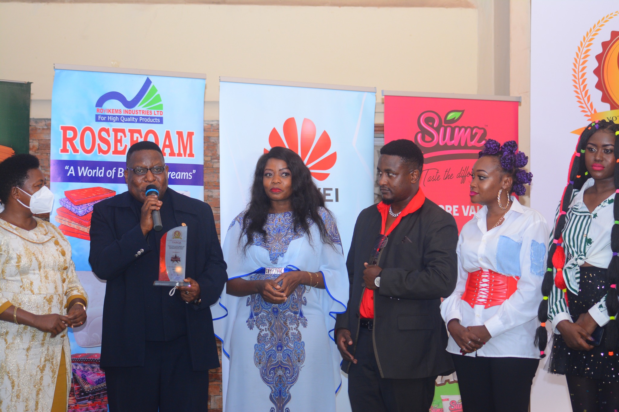 The Ebonies team awarded the East Africa Brand Quality Awards 2021