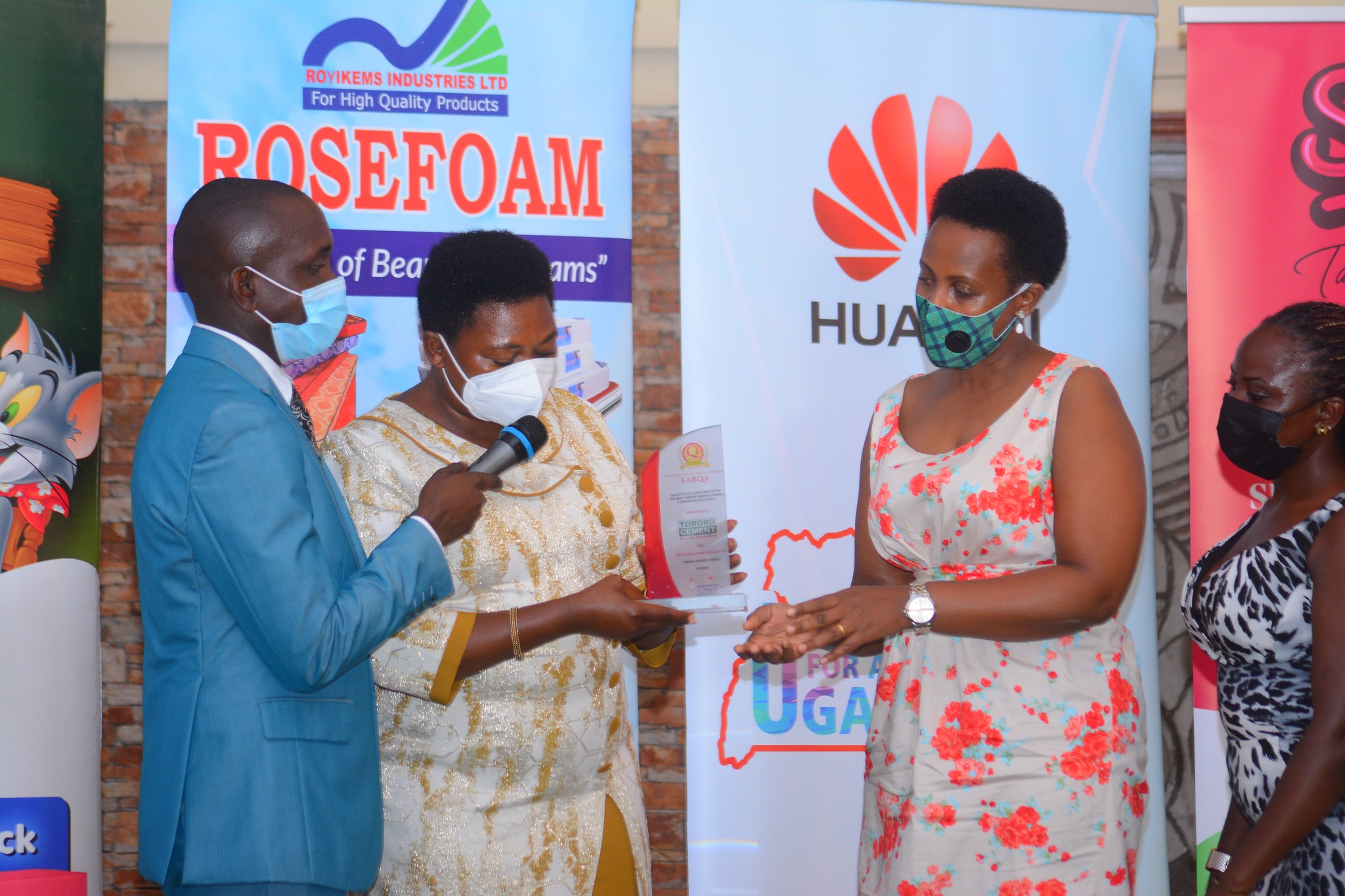 Tororo Cement awarded the East Africa Brand Quality Awards 2021